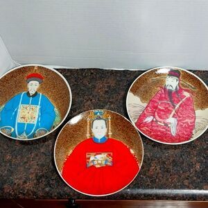 3 Vintage Seymour Mann "Mandarin" Plates.